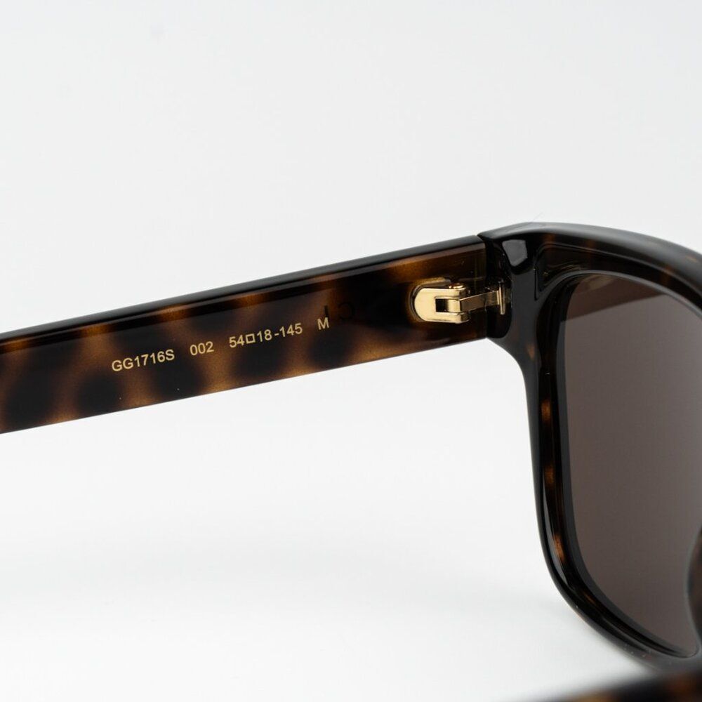 NEW Gucci GG1716S 002 Havana Brown Square Unisex Sunglasses - Picture 10 of 12